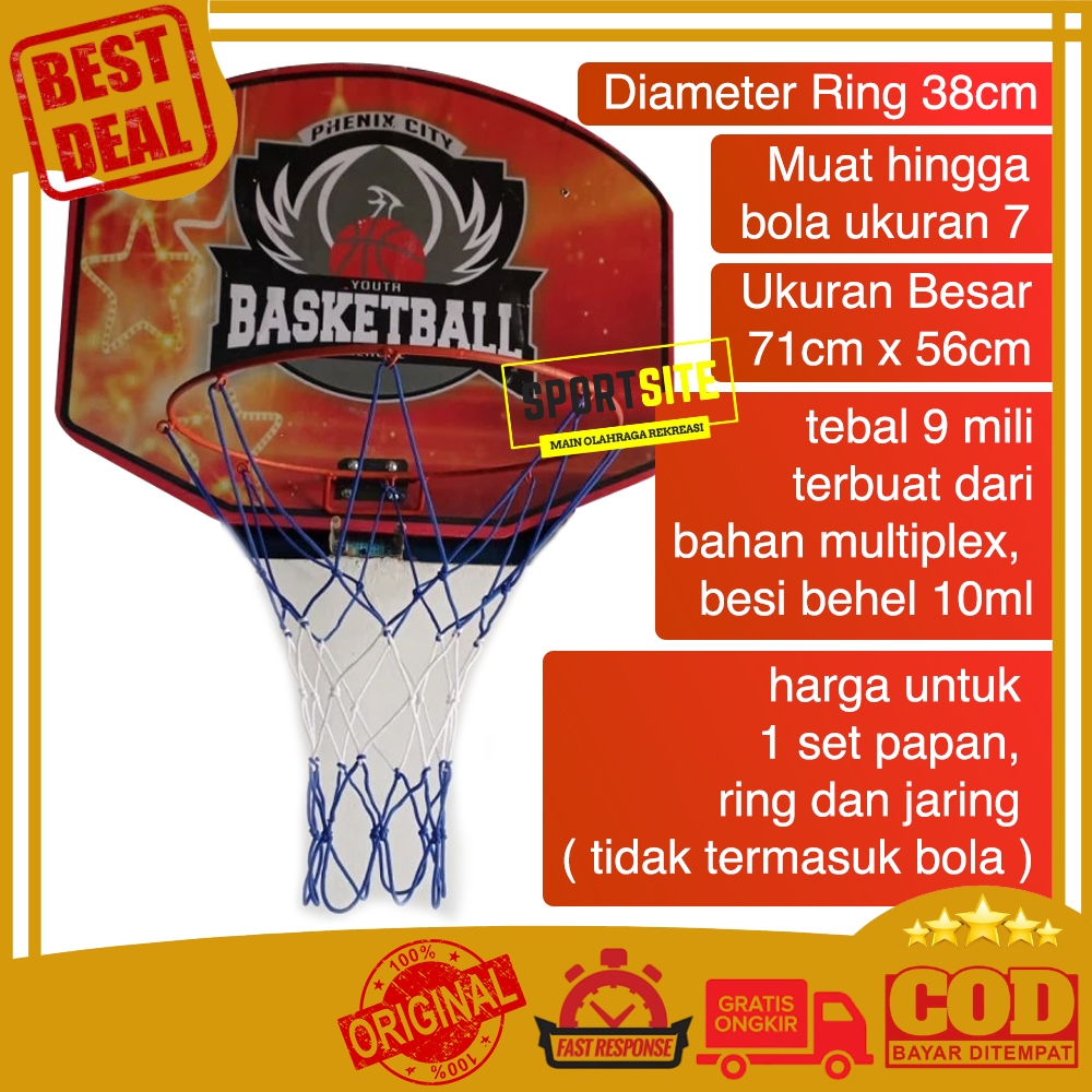 Papan Ring Basket Besar Ring Basket Portable Olahraga