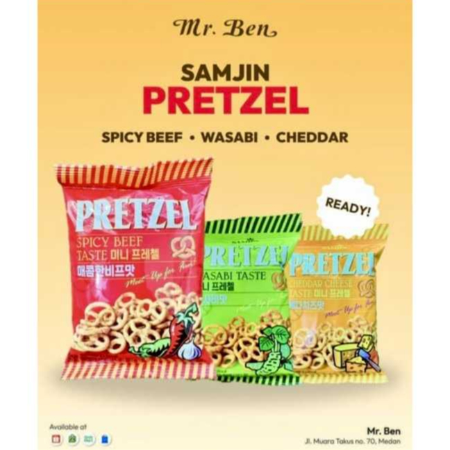 

Samjin Pretzel Snack 85gr Impor Korea