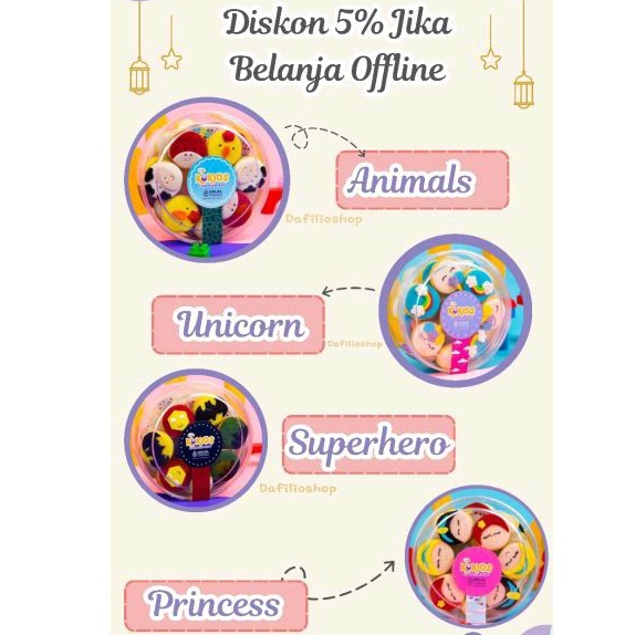 

Ina Cookies Karakter Character Princess Animals Superhero Unicorn Kue Kering Lebaran