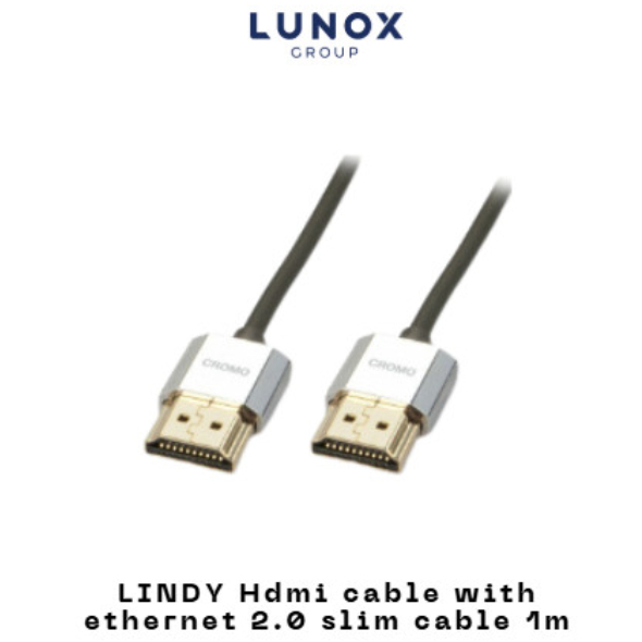 KABEL LINDY HDMI cable with ethernet 2.0 1m