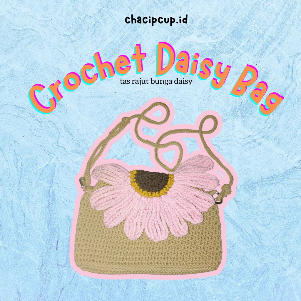 Tas Wanita Rajut Daisy / Crochet Daisy Bag / Tas Rajut Selempang Daisy