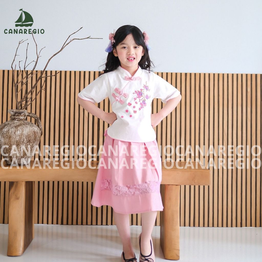 Baju Imlek Cheongsam Anak Perempuan Baju Cina Cheongsam Lucu