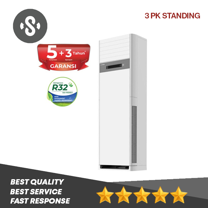 Polytron 3PK AC Floor Standing Air Conditioner PSF3032 (+ODPSF3032)