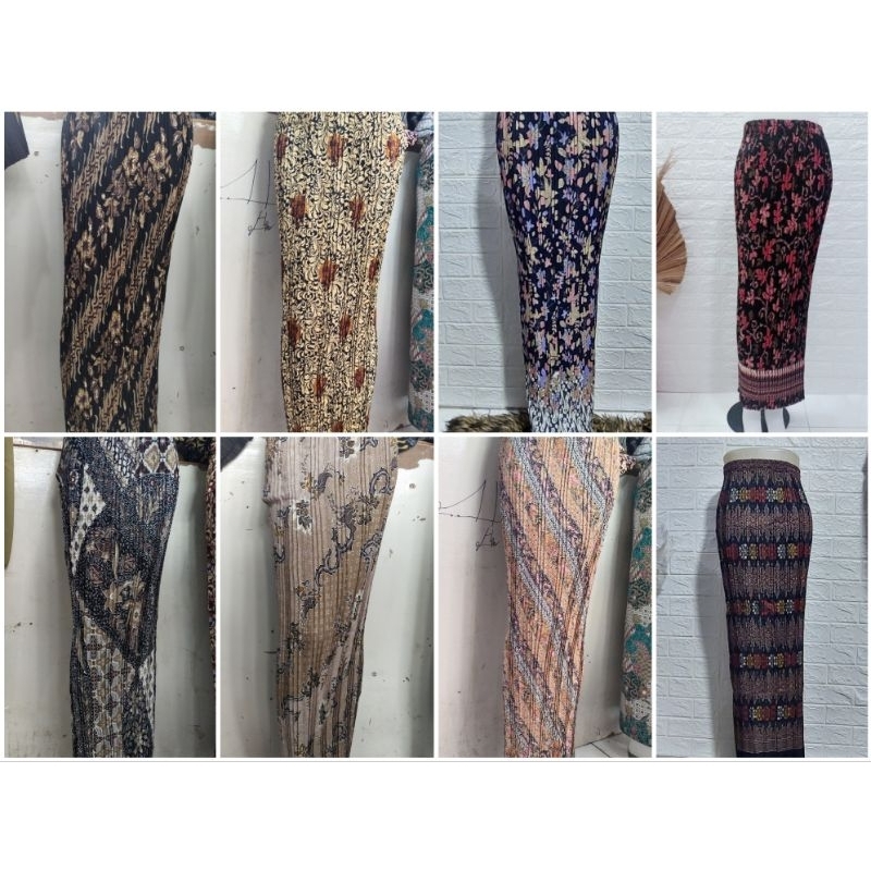 Rok plisket batik / rok kebaya batik / rok songket/ bawahan kebaya / rok batik