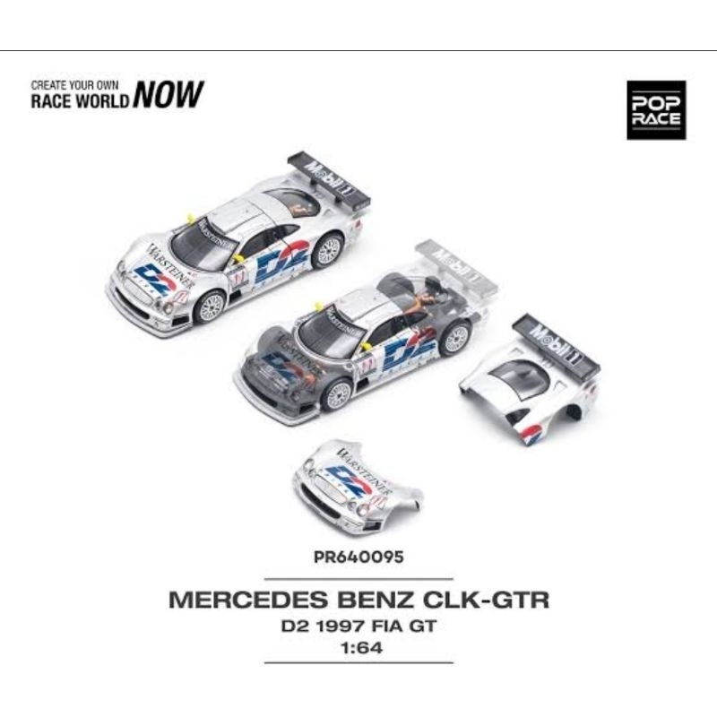 pop race mercedes benz clk-gtr