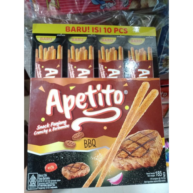 

Apetito Snack Panggang & Berbumbu BBQ 1 Box 10Pcs