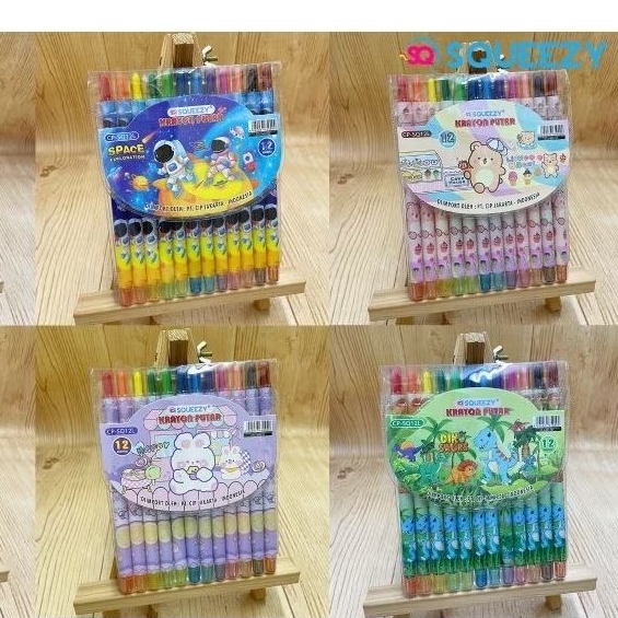 

Crayon Putar Squeezy 12 Wr Panjang Dan Pendek