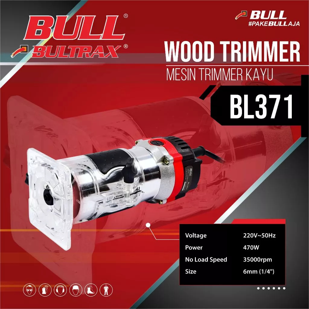 BULL Mesin trimmer / mesin profil kayu BL371