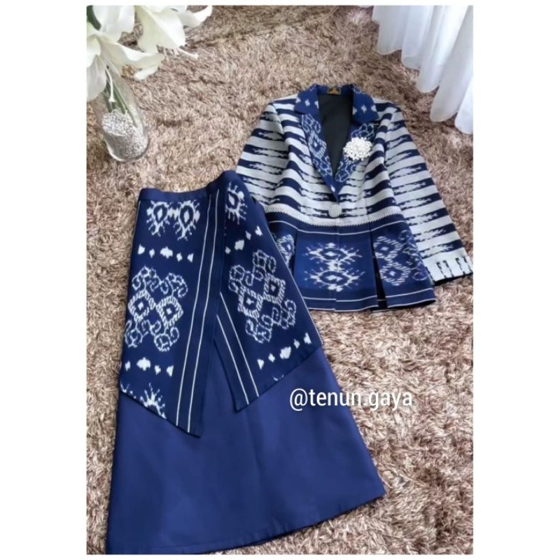 TENUN_GAYA Setelan tenun baju tenun jepara fashion wanita