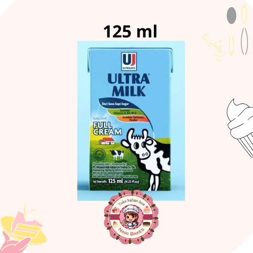 

Ultra Milk Fresh Milk Full Cream Plain UHT Susu Cair 125 ml