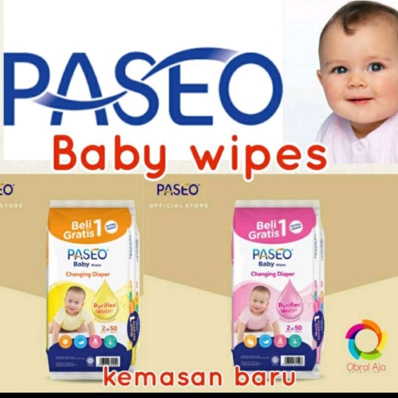 PASEO BABY WIPES 50SHEETS