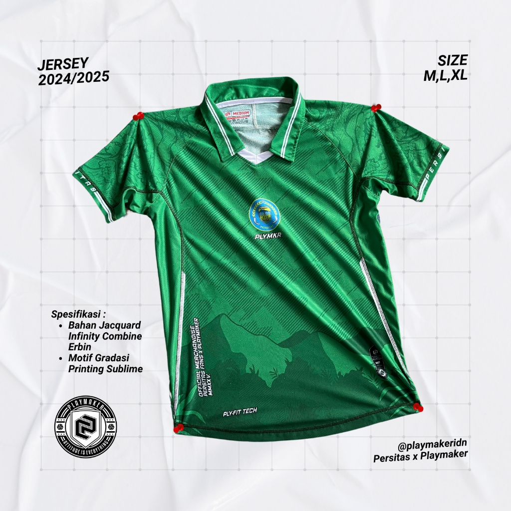 Jersey Persitas Tasikmalaya - Jacquard Infinity Combine, Printing Sublime, Desain Modern