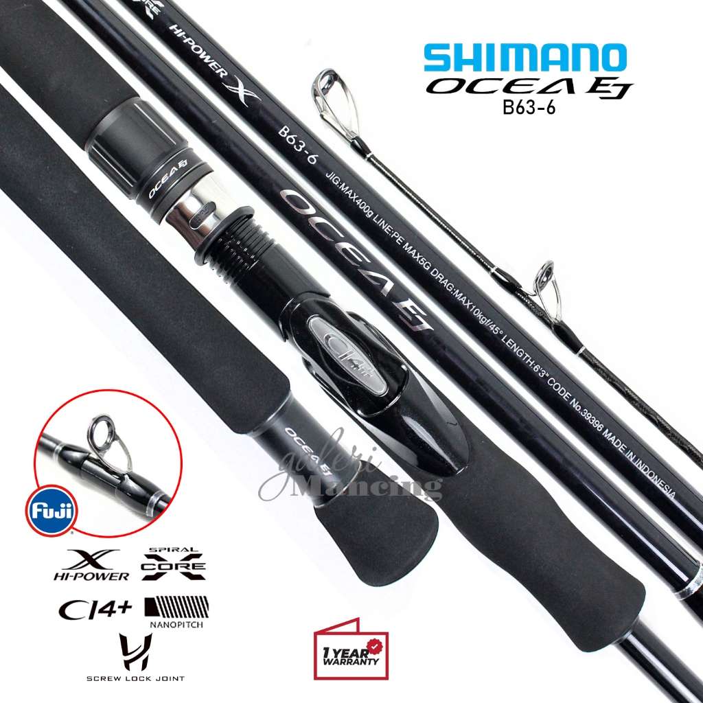 Joran Shimano Ocea EJ | Spinning | FUJI & CI4+ Reel Seat | Resmi Galeri Mancing