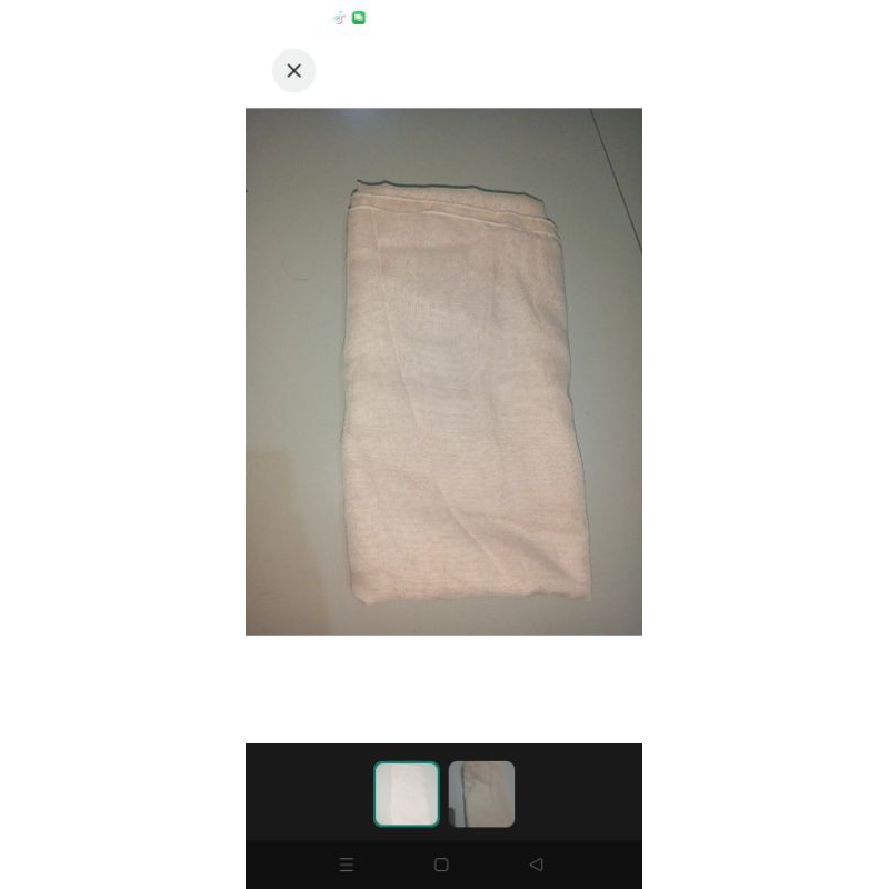 hijab paris varisha segiempat, ivory