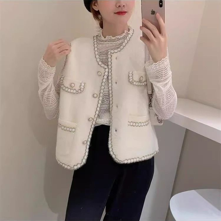 Jaket Crop Wanita Terbaru Cardigan Rajut Wanita Korean Style rajut collection