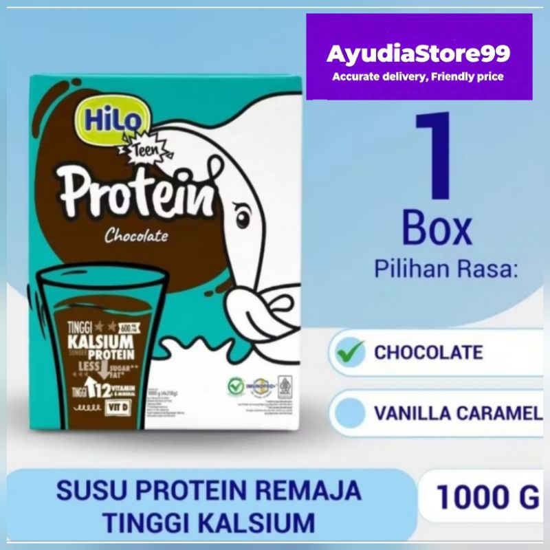 

HiLo Teen Protein Chocolate 1000gr/750gr/500gr - HiLo Protein -Susu tinggi Kalsium