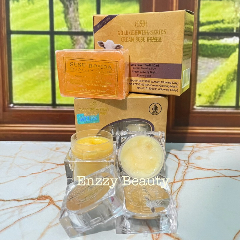 Paket Cream Susu Domba CSD MDS GOLD 15 gr Glowing Series