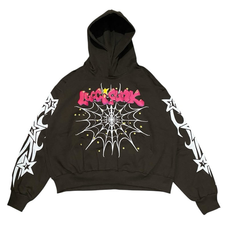 LUCCIFUNK - SPIDERPHUNK BOXY OVERSIZED PUFF HOODIE