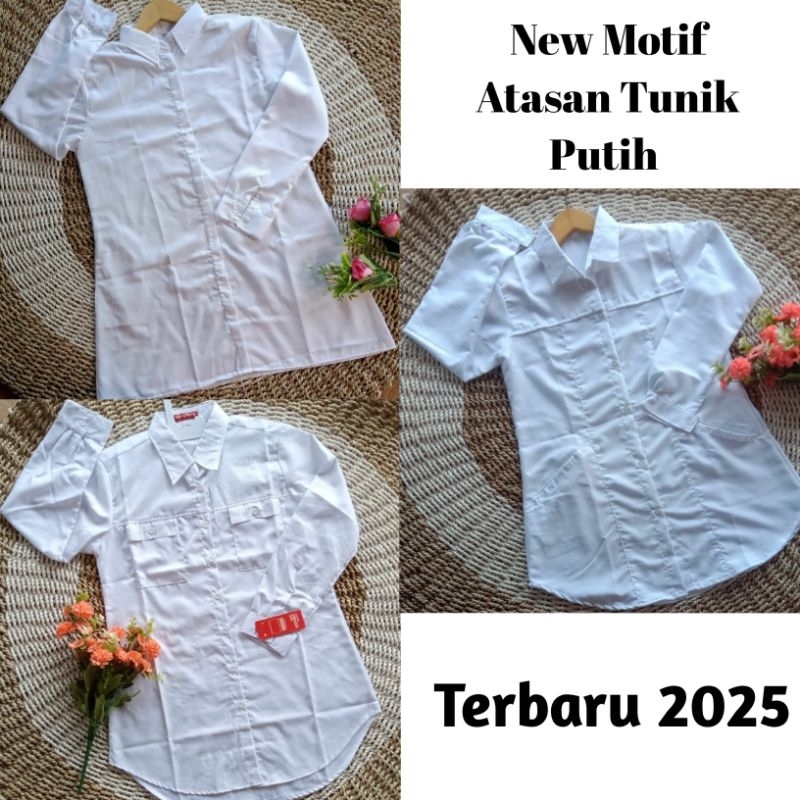Baju Tunik Santri Putri Putih Polos Toyobo | Tunik santriwati | Tunik Santri Putri | Atasan Santriwa