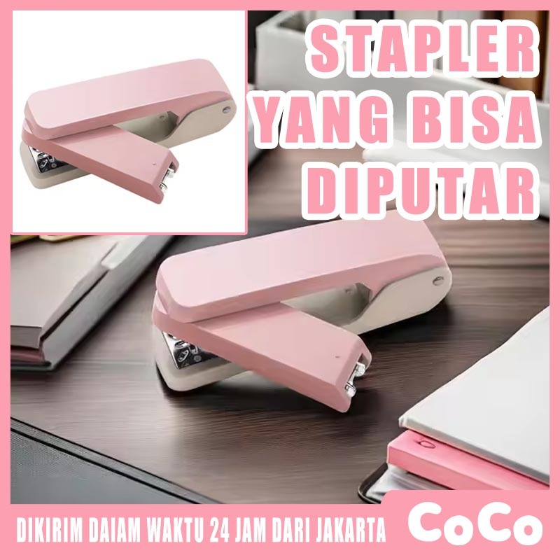 

Triple Stapler Stepler Rotatable/ Staples Meja Putar 3 Arah Besar/ Staples Kantor