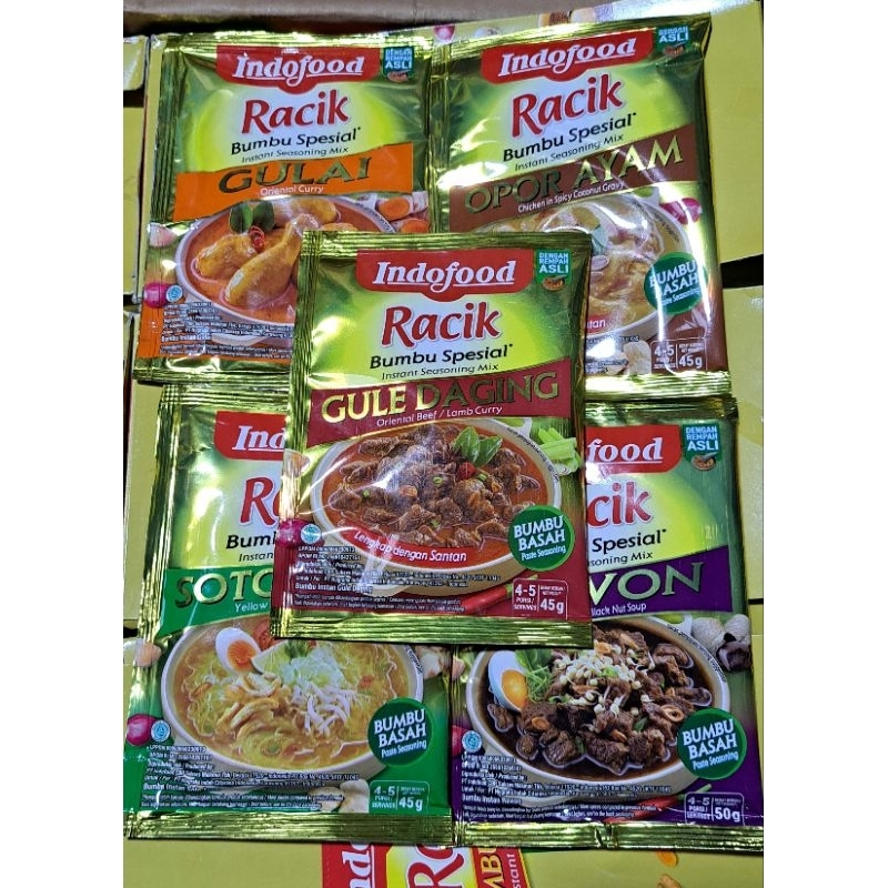 

BUMBU INSTANT Spesial INDOFOOD RACIK BASAH varian 45 gram
