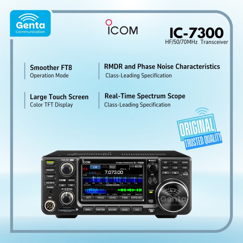 ICOM IC 7300/ ICOM IC-7300 / IC 7300 HF 50/70Mhz Mobile Transceiver GARANSI BARU ORIGINAL TERMURAH