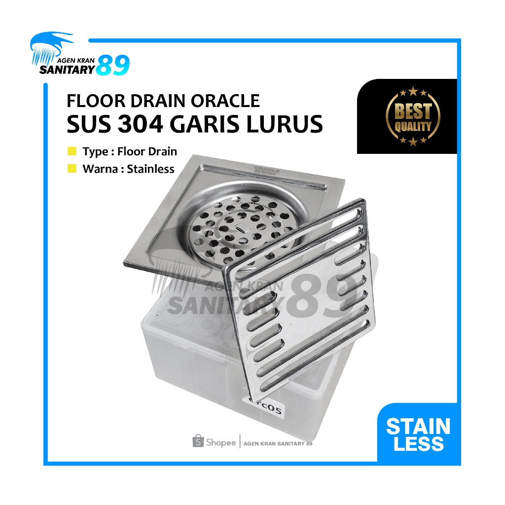 FLOOR DRAIN GARIS LURUS/FLOOR DRAIN KAMAR MANDI/FLOOR DRAIN SUS 304/SARINGAN GOT KAMAR MANDI