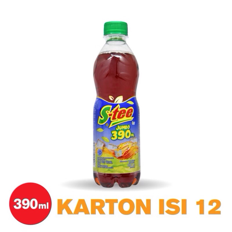 

S-tee Botol PET 390 ml Isi 12 pcs
