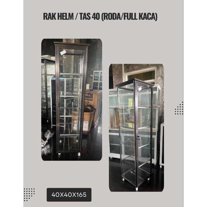 SBM_Rak Helm/Tas Full Kaca Roda