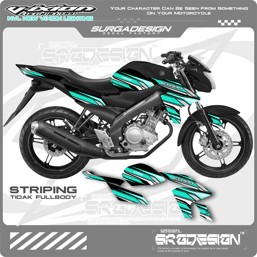 STRIPING VIXION NVL, STIKER VIXION NVL, STICKER VIXION NVL, VIXION NVL, STIKER VIXION VARIASI
