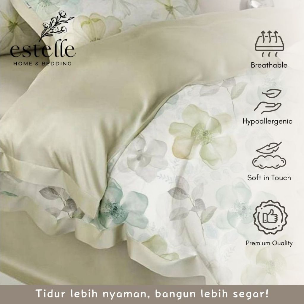 Estelle - Sprei Tencel Set + Bedcover 160x200, 180x200