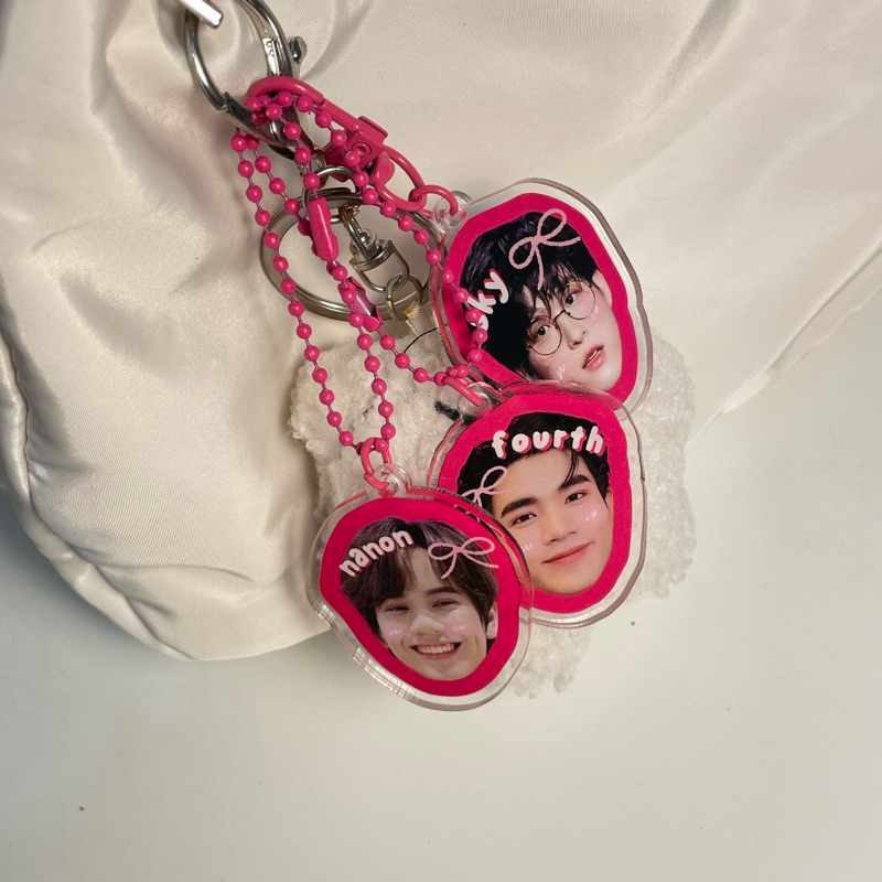 [pixeltyie] keychain head thailand