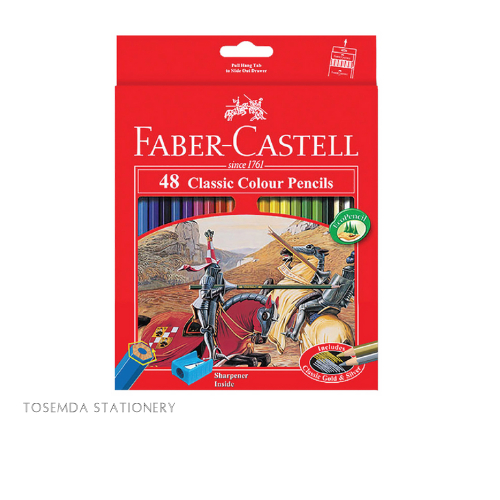 

Faber Castell Classic Colour Pencils / Pensil Warna / 1 SET - 48 L