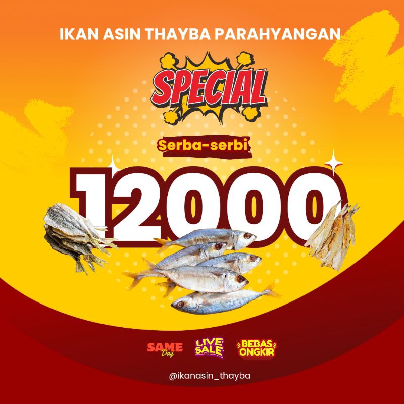 

IKAN ASIN SERBA Rp 12.000