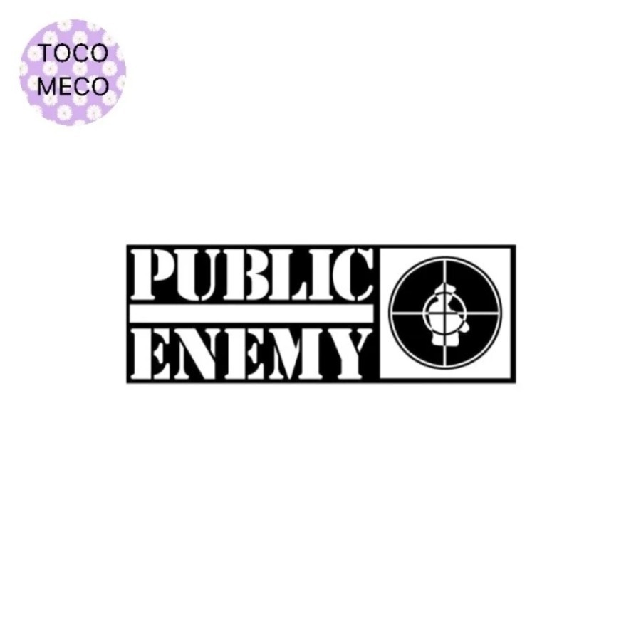 

sticker PUBLIC ENEMY logo stiker hiphop