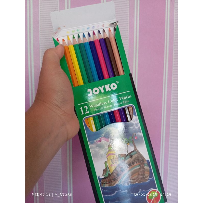 

Pensil warna panjang/cat kayu/crayon warna/pensil warna panjang 12 pcs