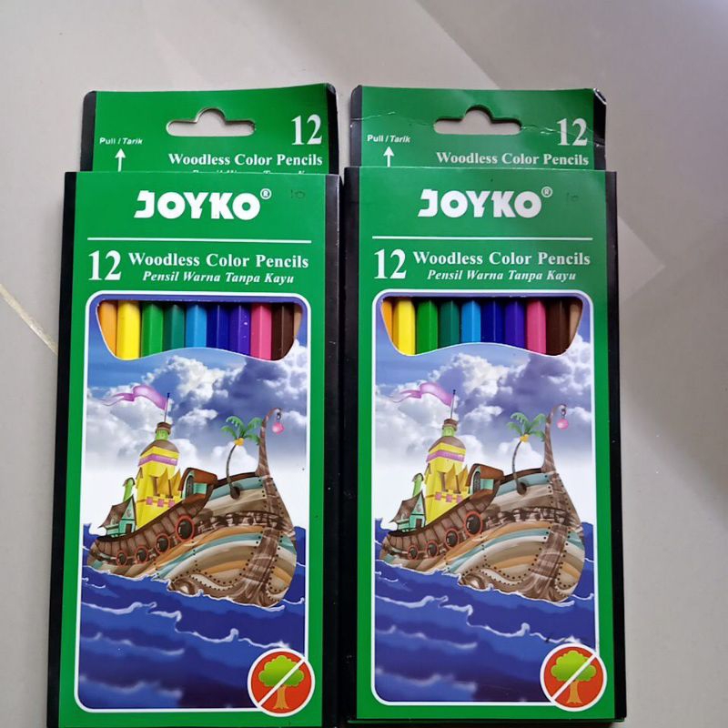 

pensil warna joyko wattless color pencil