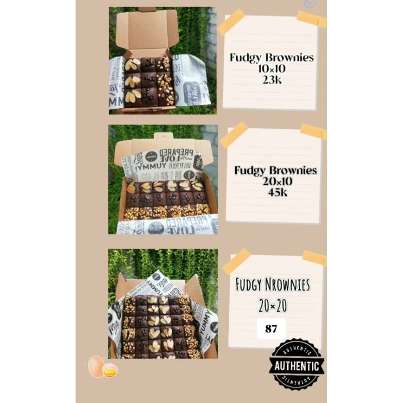 

Fudgy brownies