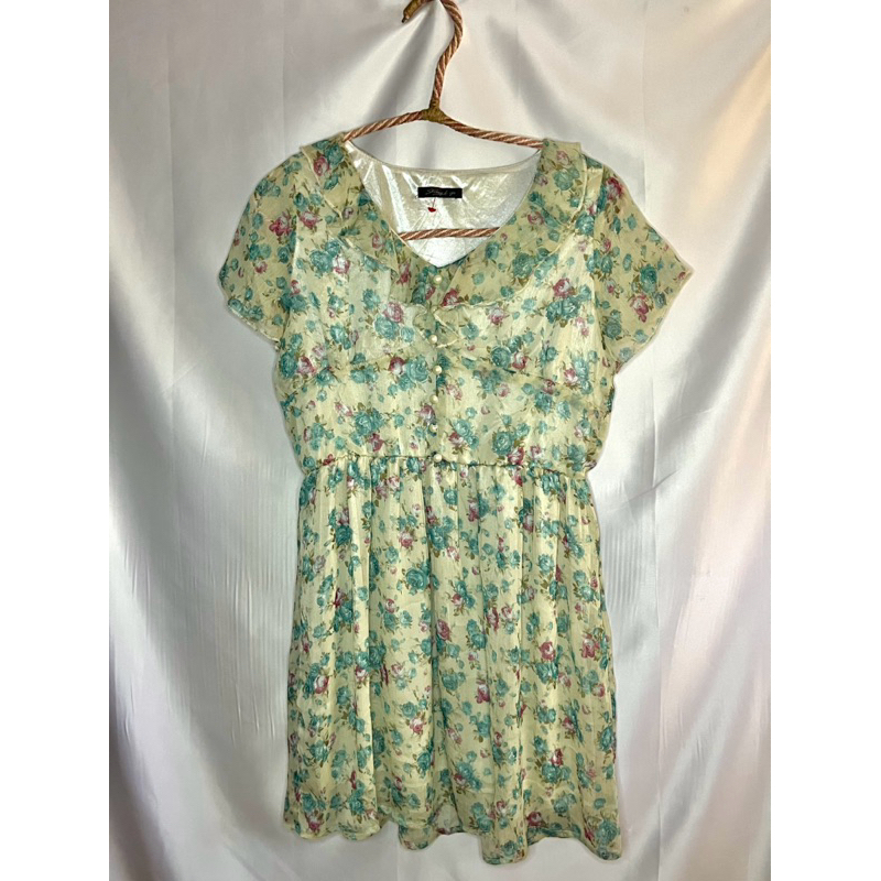 Korean Mini Dress Bunga