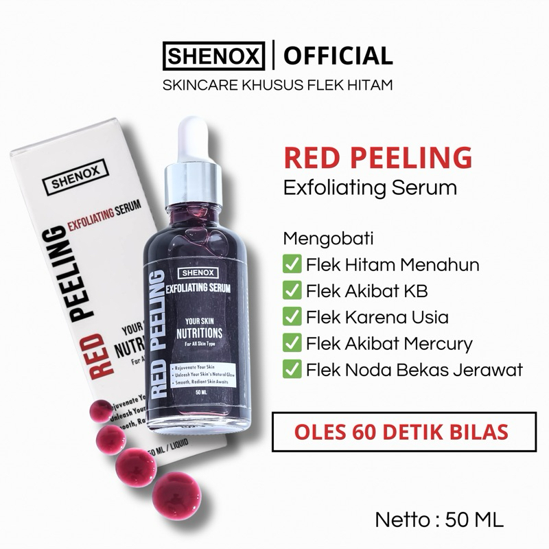Shenox Red Peeling Serum Exfoliating