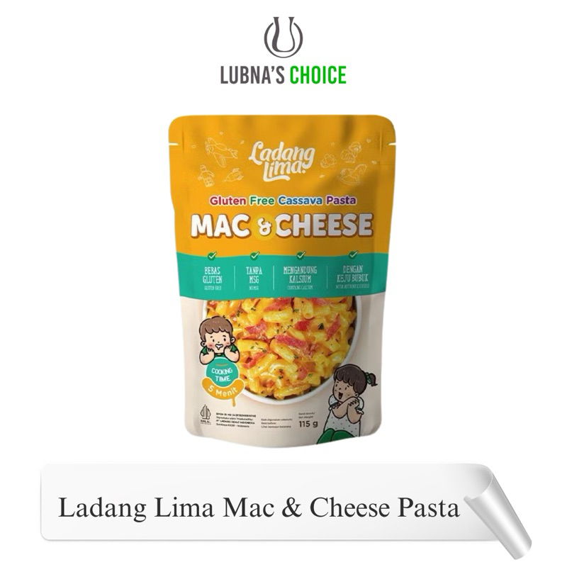 

Pasta Mac and Cheese 115g - Pasta Gluten Free Ladang Lima