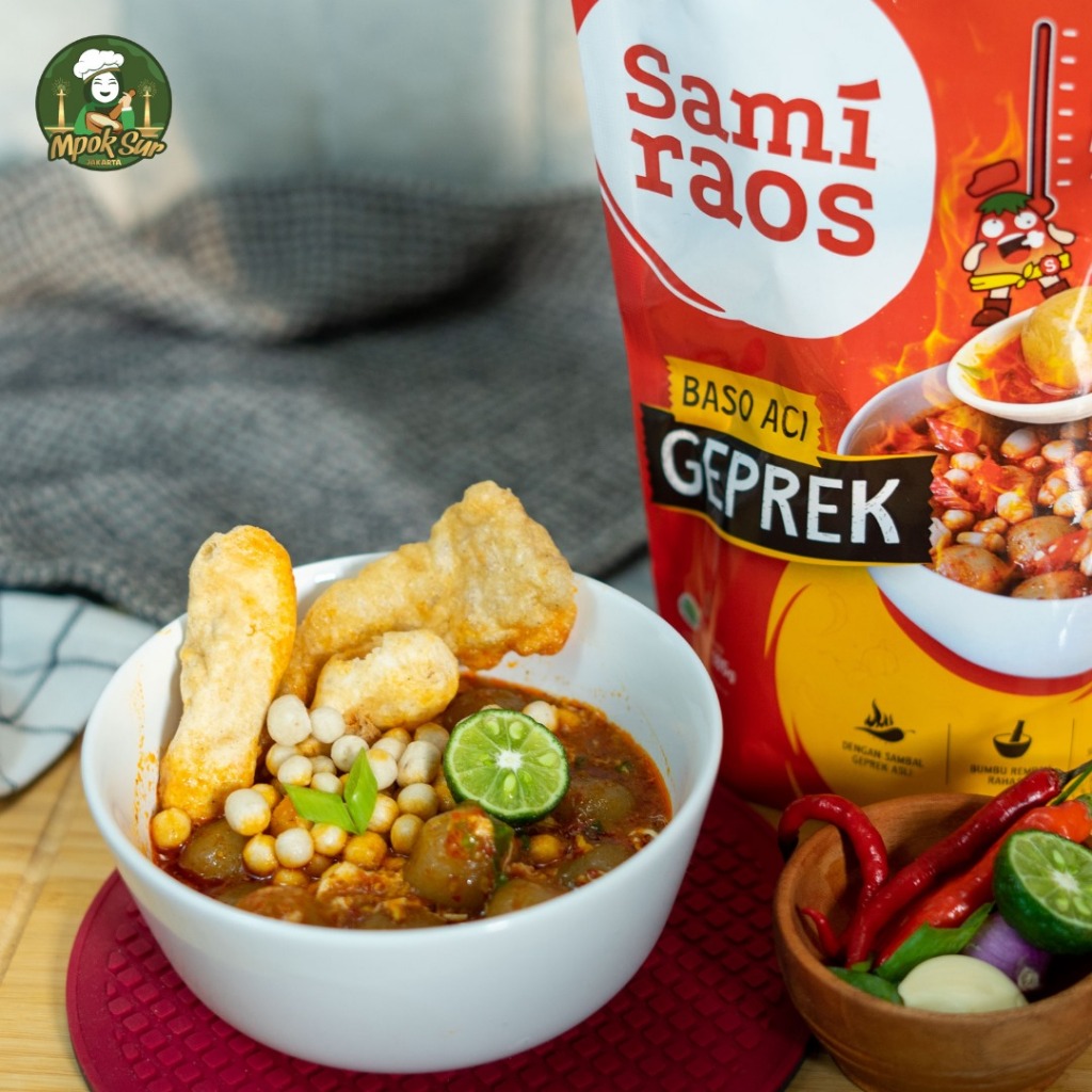 

Paket Hemat Sami Raos Baso Aci Sambal Geprek isi 2