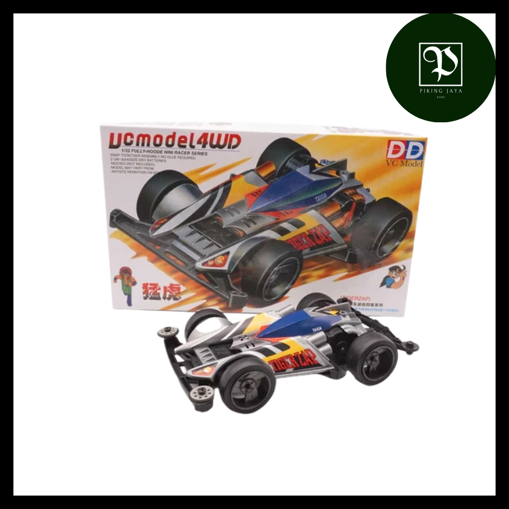Tamiya Mini 4WD DD Ruize Tigerzap Super TZ Chassis - Rep. Tamiya Merk DD Ruize
