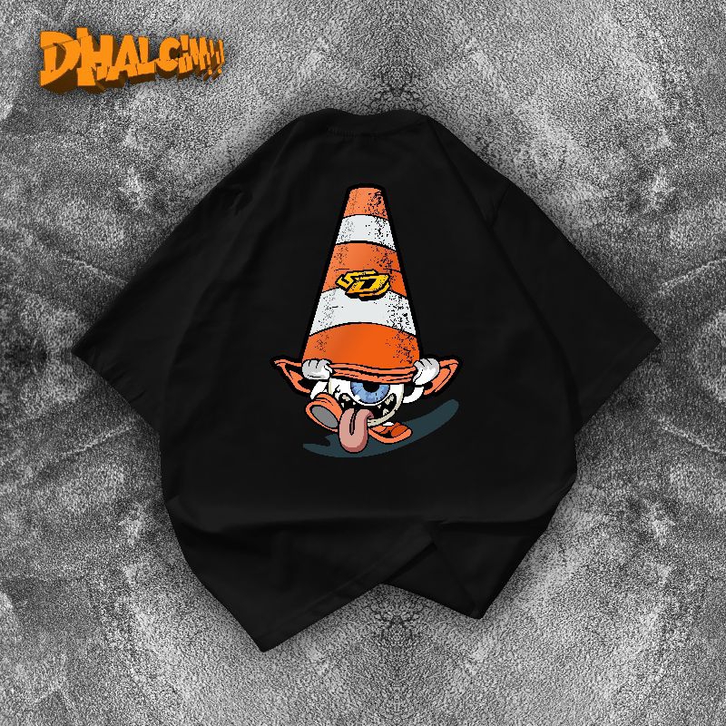 KAOS DISTRO PEMBATAS JALAN KERUCUT DHALCIM APPAREL, KAOS DISTRO PEMBATAS JALAN KERUCUT, KAOS DESAIN 