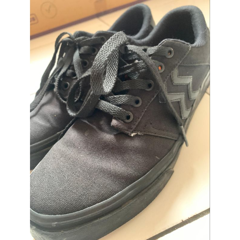 Geoff Max - Gavin All Black STZ | Sepatu pria wanita sneakers sekolah casual