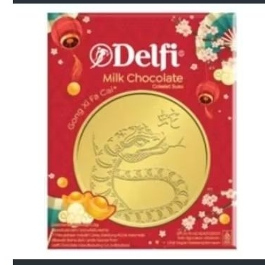 

Coklat Koin Delfi Milk Chocolate Gold Coins Gong Xi Fa Choii Snake