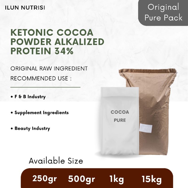 

Ketonic Cocoa Powder Protein 34% Murni - Pure Ingredients