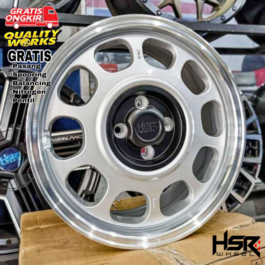Velg Ring 14 HSR KLG, Buat Mobil Sigra, Calya, Agya, Ayla, Datsun, Brio