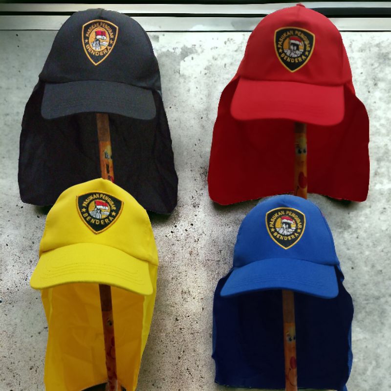 topi Paskibra model jepang 4 warna logo