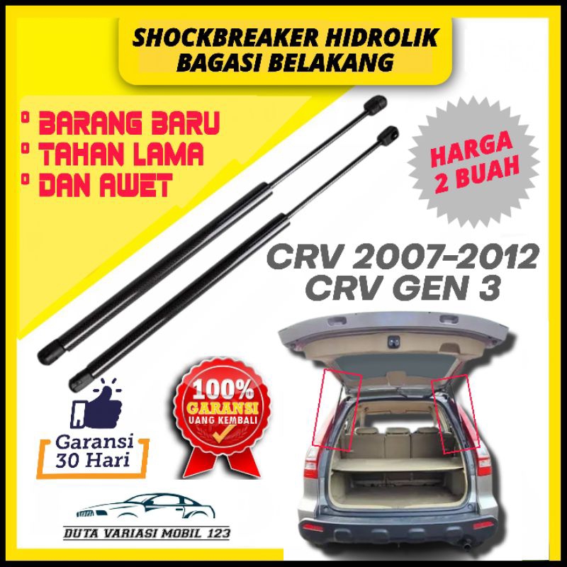 Shockbreaker Shock Breaker Hidrolik Bagasi Belakang Crv 2007 2008 2009 2010 2011 2012, Crv Gen 3